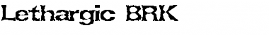 Download Lethargic BRK Font