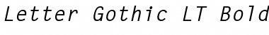 LetterGothic LT Bold Italic