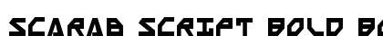 Scarab Script Bold Bold Font Scarab Script Bold Bold Font Preview