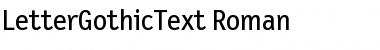 Download LetterGothicText Font