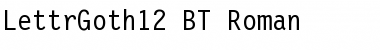 LettrGoth12 BT Roman Font