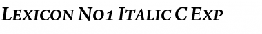 Lexicon No1 Italic C Exp Font
