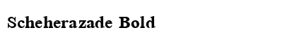 Scheherazade Bold Font Preview Scheherazade Bold Font Preview