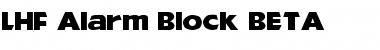 Download LHF Alarm Block BETA Font