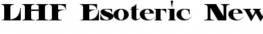 Download LHF Esoteric New REG Font