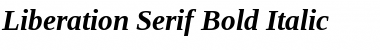 Liberation Serif Bold Italic Font