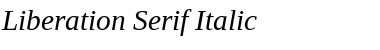 Liberation Serif Italic