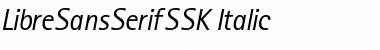 LibreSansSerifSSK Italic