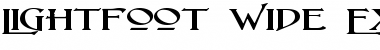 Lightfoot Wide Expanded Regular Font