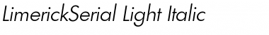 LimerickSerial-Light Italic
