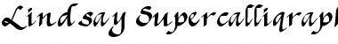 Lindsay Supercalliqraphix Regular Font