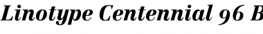 Centennial BlackItalicOsF Regular Font