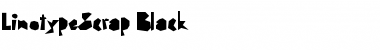 LTScrap Black Regular Font