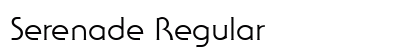 Serenade Regular Font Serenade Regular Font Preview