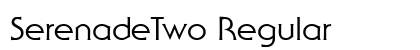 SerenadeTwo Regular Font SerenadeTwo Regular Font Preview