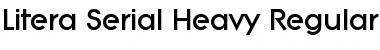 Litera-Serial-Heavy Regular Font