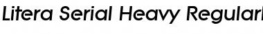 Download Litera-Serial-Heavy Font