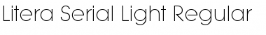Litera-Serial-Light Regular Font