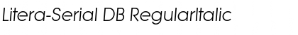 Litera-Serial DB RegularItalic Font