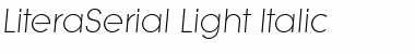 LiteraSerial-Light Italic Font