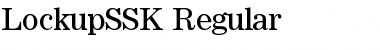 LockupSSK Regular Font
