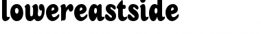 LowerEastSide Regular Font