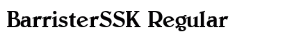 BarristerSSK Regular Font Preview BarristerSSK Regular Font Preview