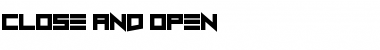 Download Close and Open Font