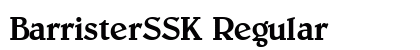 BarristerSSK Regular Font Preview BarristerSSK Regular Font Preview