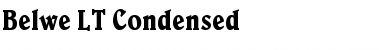 Belwe LT Condensed Regular Font