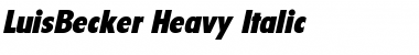 Download LuisBecker-Heavy Font
