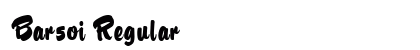 Barsoi Regular Font Preview Barsoi Regular Font Preview