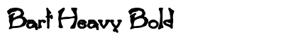 Bart Heavy Bold Font Preview Bart Heavy Bold Font Preview