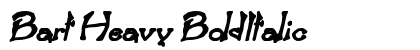 Bart Heavy BoldItalic Font Preview Bart Heavy BoldItalic Font Preview