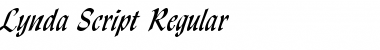 Download Lynda Script Regular Font