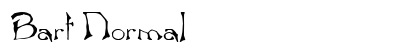 Bart Normal Font Preview Bart Normal Font Preview