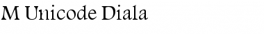 M Unicode Diala Regular Font