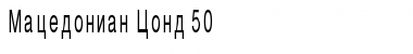 Macedonian Cond 50 Regular Font
