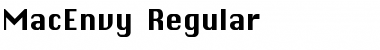 MacEnvy Regular Font