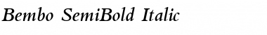 Bembo-SemiBold Semi BoldItalic Font