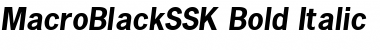 MacroBlackSSK Bold Italic