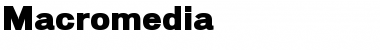 Macromedia Regular Font