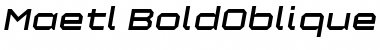 Maetl BoldOblique Font