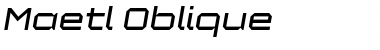 Maetl Oblique Font