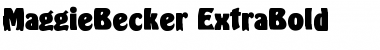 MaggieBecker-ExtraBold Regular Font