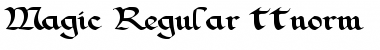 Magic Regular Font