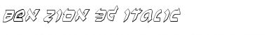Ben-Zion 3D Italic Italic Font