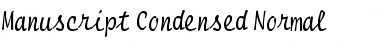 Download Manuscript Condensed Font