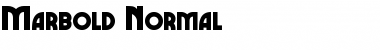 Marbold Normal Font