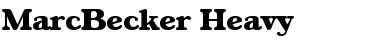 Download MarcBecker-Heavy Font